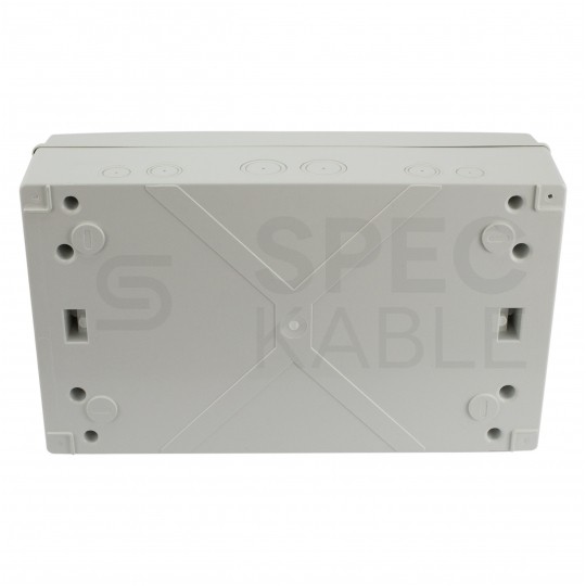 Rozdzielnica natynkowa hermetyczna RH-18 1x18 modułów (500V AC / 1000V DC) IP65 435x260x138mm drzwi transparentne Elektro-Plast