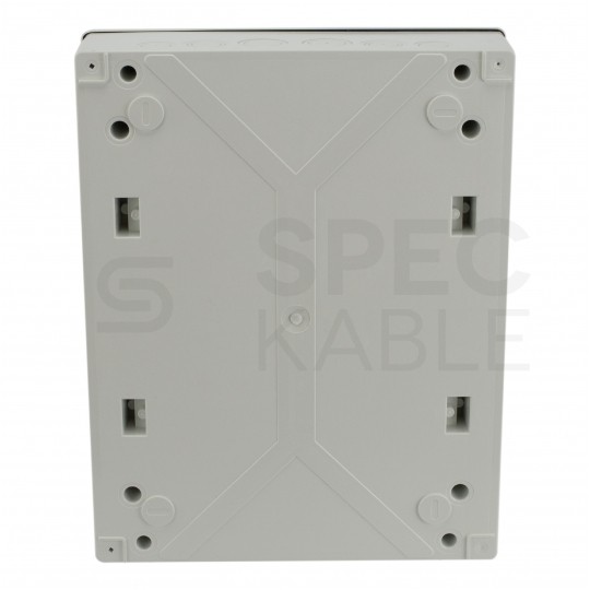 Rozdzielnica natynkowa hermetyczna RH-24 2x12 modułów (500V AC / 1000V DC) IP65 330x420x138mm drzwi transparentne Elektro-Plast