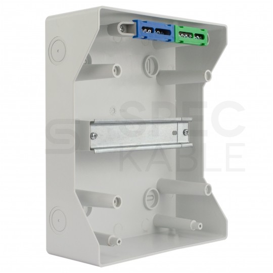 Rozdzielnica natynkowa hermetyczna RH-6 1x6 modułów (500V AC / 1000V DC) IP65 225x260x138mm drzwi transparentne Elektro-Plast