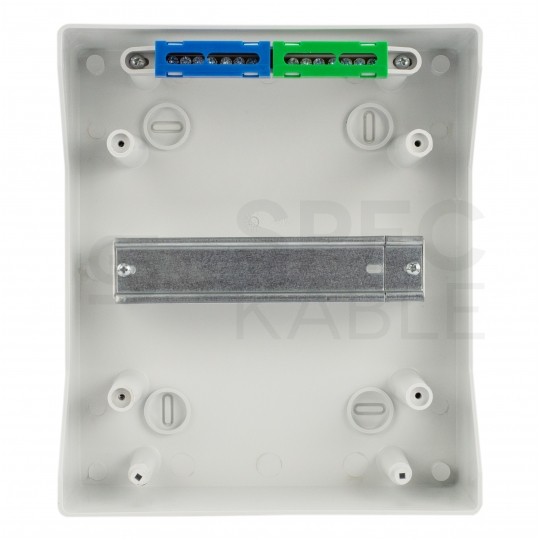 Rozdzielnica natynkowa hermetyczna RH-6 1x6 modułów (500V AC / 1000V DC) IP65 225x260x138mm drzwi transparentne Elektro-Plast