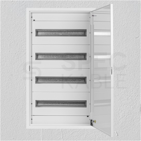 Rozdzielnica natynkowa metalowa 4x24 modułów IP30 (400V AC) 836x544x130mm drzwi pełne KOLE SYSTEMS