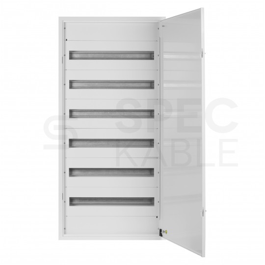 Rozdzielnica natynkowa metalowa 6x24 modułów IP30 (400V AC) 1136x544x130mm drzwi pełne KOLE SYSTEMS
