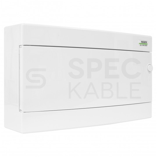 Rozdzielnica natynkowa PNS 1x18 modułów IP40 (400V AC) 396x236x112mm plastikowa drzwi pełne NOARK