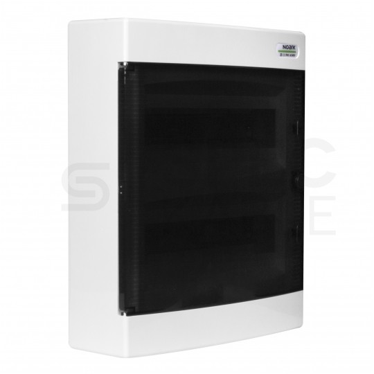 Rozdzielnica natynkowa PNS 2x12 modułów IP40 (400V AC) 287x361x112mm plastikowa drzwi transparentne dymne NOARK