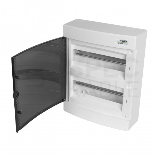 Rozdzielnica natynkowa PNS 2x12 modułów IP40 (400V AC) 287x361x112mm plastikowa drzwi transparentne dymne NOARK