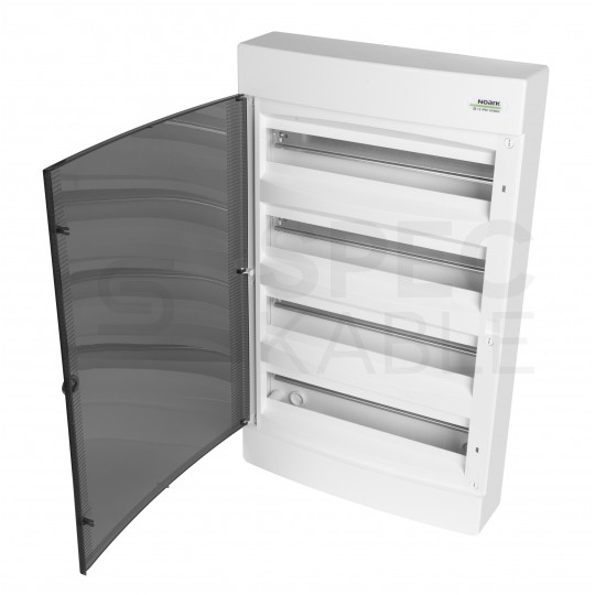 Rozdzielnica natynkowa PNS 4x18 modułów IP40 (400V AC) 396x651x112mm plastikowa drzwi transparentne dymne NOARK