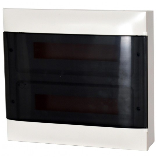 Rozdzielnica natynkowa PRACTIBOX 2x18 modułów IP40 382x432x77mm drzwi transparentne dymne LEGRAND