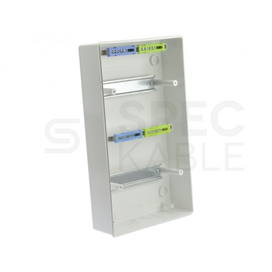 Rozdzielnica natynkowa RN-16 (N+PE) 2x8 modułów IP40 238x403x95mm drzwi transparentne Elektro-Plast