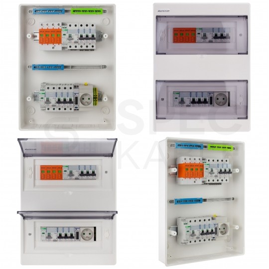 Rozdzielnica natynkowa RN-24 (N+PE) 2x12 modułów IP40 310x404x95mm drzwi transparentne Elektro-Plast