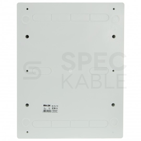 Rozdzielnica natynkowa RN-24 (N+PE) 2x12 modułów IP40 310x404x95mm drzwi transparentne Elektro-Plast