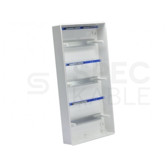 Rozdzielnica natynkowa RN-36 (N+PE) 3x12 modułów IP40 312x605x95mm drzwi transparentne Elektro-Plast