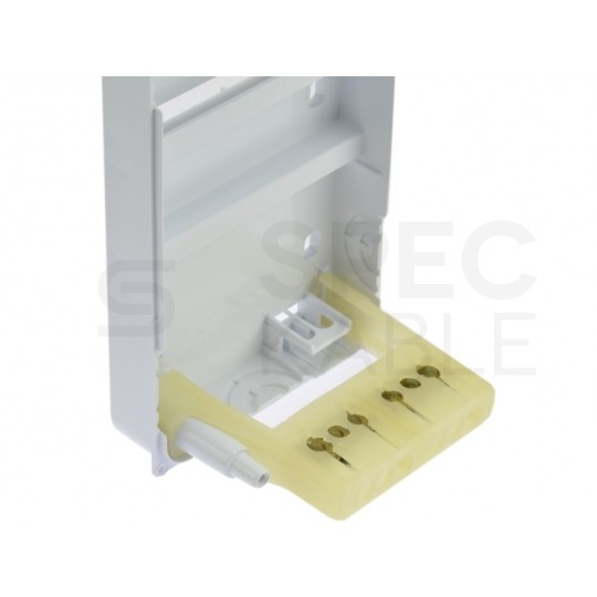 Rozdzielnica natynkowa S-3 (N+PE) 1x3 moduły IP40 77x140x85mm drzwi transparentne dymne PAWBOL