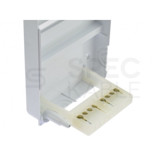 Rozdzielnica natynkowa S-4 (N+PE) 1x4 moduły IP40 92x140x85mm drzwi transparentne dymne PAWBOL