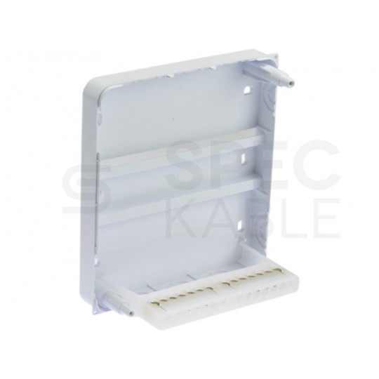 Rozdzielnica natynkowa S-6 (N+PE) 1x6 modułów IP40 130x140x83mm drzwi transparentne dymne PAWBOL