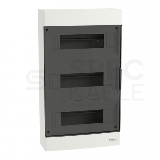 Rozdzielnica obudowa modułowa natynkowa 3x12 drzwi transparentne Easy9 256x451x103mm IP40 Schneider