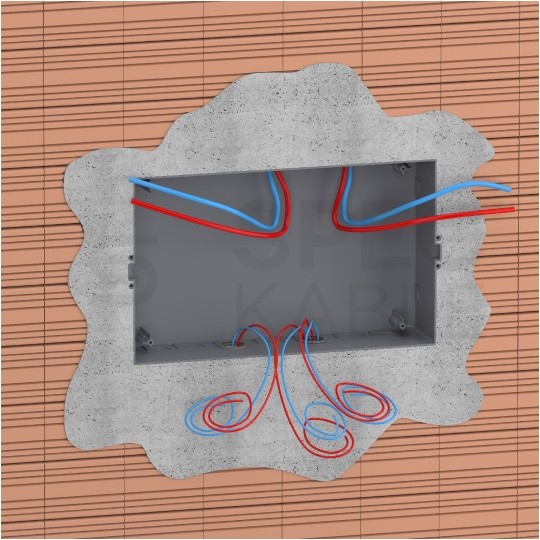 Rozdzielnica obudowa modułowa podtynkowa 3x12 drzwi transparentne Easy9 300x470x99mm IP40 Schneider