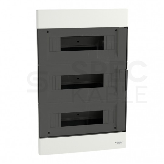 Rozdzielnica obudowa modułowa podtynkowa 3x12 drzwi transparentne Easy9 300x470x99mm IP40 Schneider