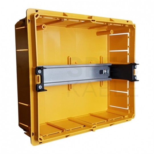 Rozdzielnica podtynkowa 1x8 moduły IP40 230x200x90mm plastikowa bezhalogenowa szara drzwi transparentne dymne Marlanvil