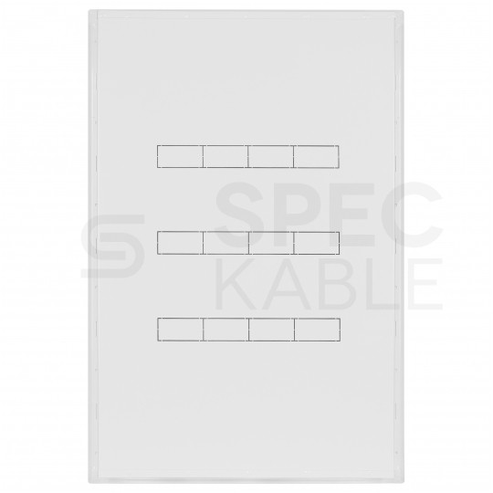 Rozdzielnica podtynkowa metalowa 4x24 modułów IP30 (400V AC) 815x523x130mm drzwi pełne KOLE SYSTEMS