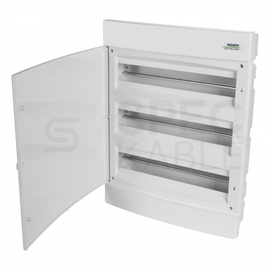 Rozdzielnica podtynkowa PNF 3x18 modułów IP40 (400V AC) 393x511x106mm plastikowa drzwi pełne NOARK