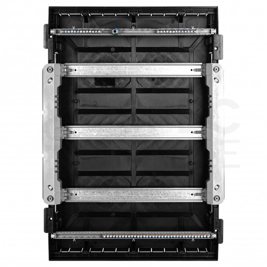 Rozdzielnica podtynkowa PRACTIBOX 3x18 modułów IP40 611x432x72mm drzwi transparentne dymne LEGRAND