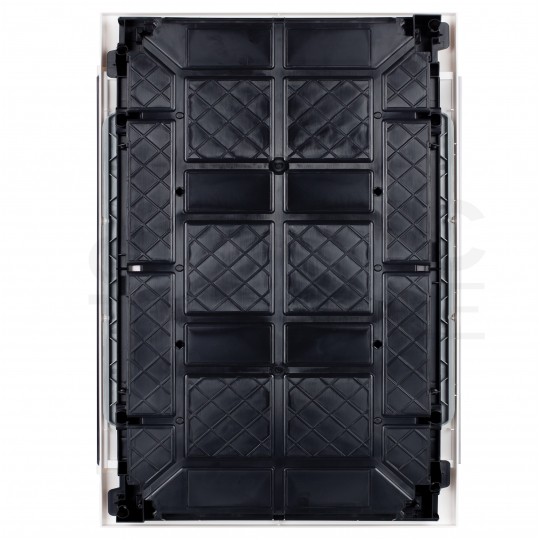 Rozdzielnica podtynkowa PRACTIBOX 3x18 modułów IP40 611x432x72mm drzwi transparentne dymne LEGRAND