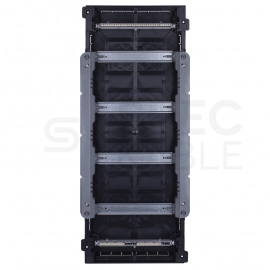 Rozdzielnica podtynkowa PRACTIBOX 4x12 modułów IP40 761x324x72mm drzwi transparentne dymne LEGRAND