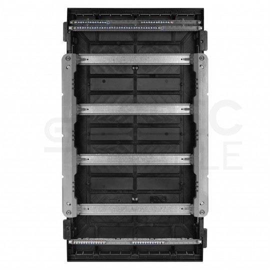 Rozdzielnica podtynkowa PRACTIBOX 4x18 modułów IP40 761x432x72mm drzwi transparentne dymne LEGRAND