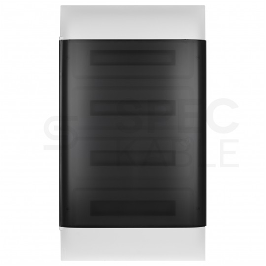 Rozdzielnica podtynkowa PRACTIBOX 4x18 modułów IP40 761x432x72mm drzwi transparentne dymne LEGRAND