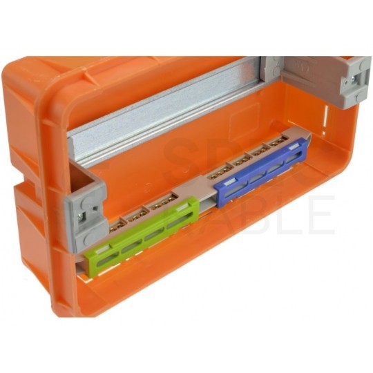 Rozdzielnica podtynkowa RP-12 (N+PE) 1x12 modułów IP40 205x311x74mm drzwi transparentne Elektro-Plast