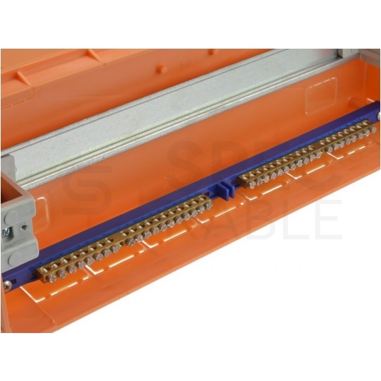 Rozdzielnica podtynkowa RP-18 (N+PE) 1x18 modułów IP40 205x416x74mm drzwi transparentne Elektro-Plast