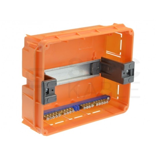 Rozdzielnica podtynkowa RP-8 (N+PE) 1x8 modułów IP40 200x234x74mm drzwi transparentne Elektro-Plast