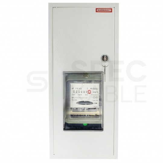 Rozdzielnica uniwersalna licznikowa 1-fazowa plombowana IP30 natynkowa głęboka biała RU-1-P Karwasz