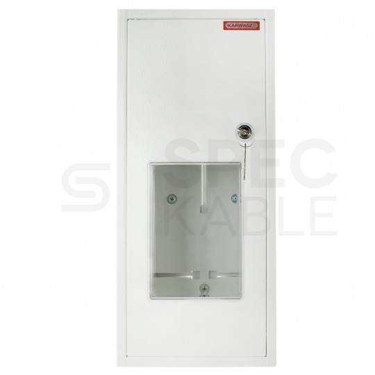 Rozdzielnica uniwersalna licznikowa 1-fazowa plombowana IP30 natynkowa głęboka biała RU-1-P Karwasz