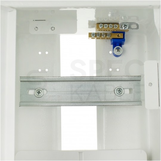 Rozdzielnica uniwersalna licznikowa 1-fazowa plombowana IP30 natynkowa płytka biała RU-1-P Karwasz