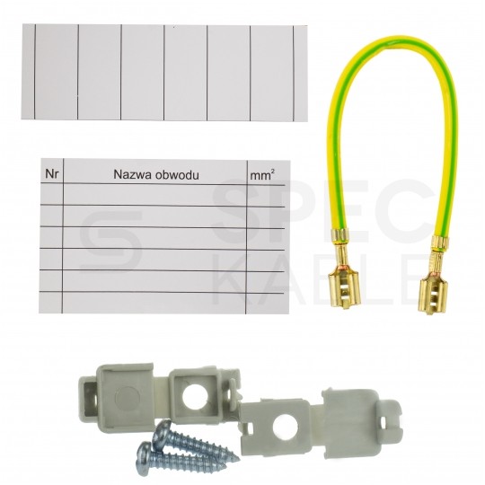 Rozdzielnica uniwersalna licznikowa 1-fazowa plombowana IP30 natynkowa płytka biała RU-1-P Karwasz