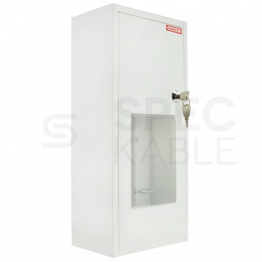 Rozdzielnica uniwersalna licznikowa 1-fazowa plombowana IP30 natynkowa płytka biała RU-1-P Karwasz