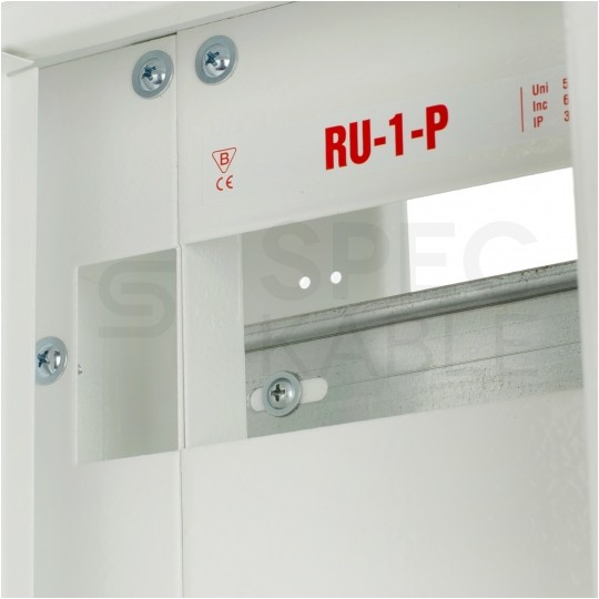 Rozdzielnica uniwersalna licznikowa 1-fazowa plombowana IP30 natynkowa płytka biała RU-1-P Karwasz