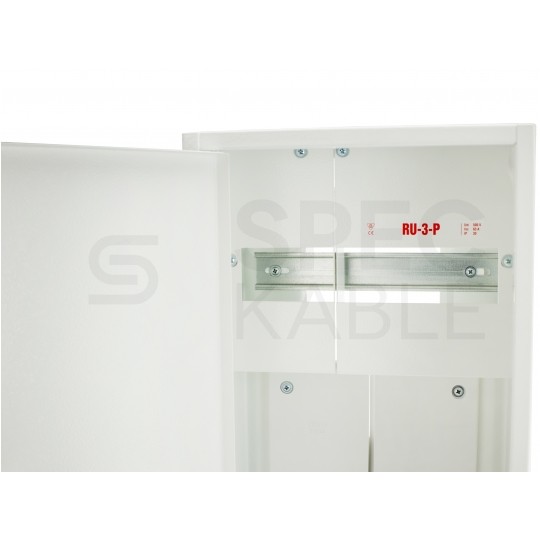 Rozdzielnica uniwersalna licznikowa 3-fazowa plombowana IP30 natynkowa głęboka biała RU-3-P Karwasz