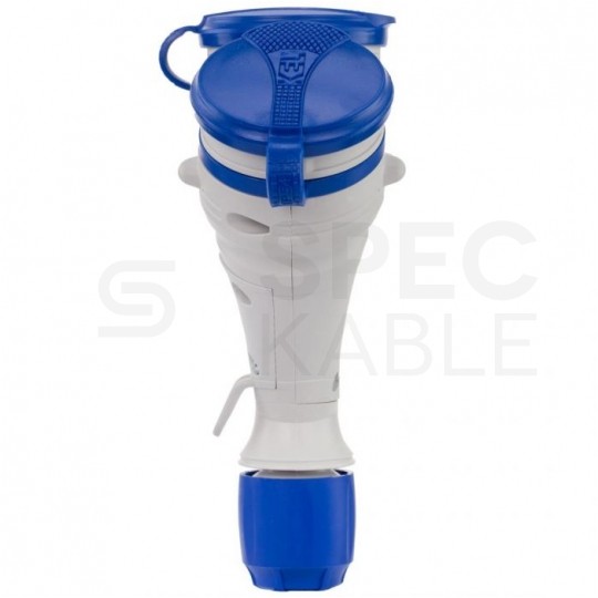 Rozgałęźnik na kabel 3 gniazda [2P+Z] 230V 16A szaro-niebieski IP54 EXTREM X3