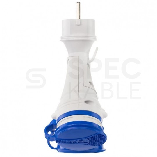 Rozgałęźnik sieciowy na 3 gniazda [2P+Z] 230V 16A szaro-niebieski IP54 EXTREM X3