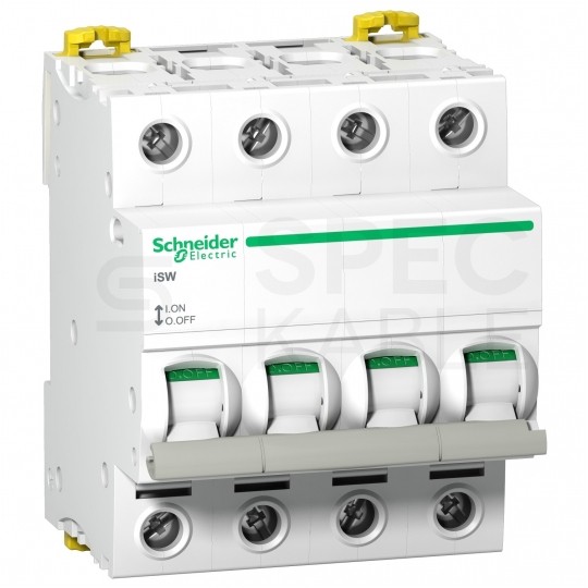 Rozłącznik izolacyjny 100A 4-biegunowy 4P ( 415V AC ) 4-modułowy iSW ACTI9 Schneider