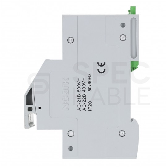 Rozłącznik Podstawa bezpiecznikowa 63A 3-biegunowa 3P (500V AC) 2-modułowa na wkładki 14x51mm NOARK