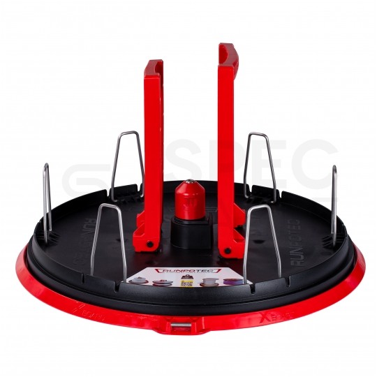 Rozwijak bębnowy do kabli i przewodów, stojak na bęben 800kg o zmiennej średnicy bębna 15-45mm XB500 RUNPOTEC