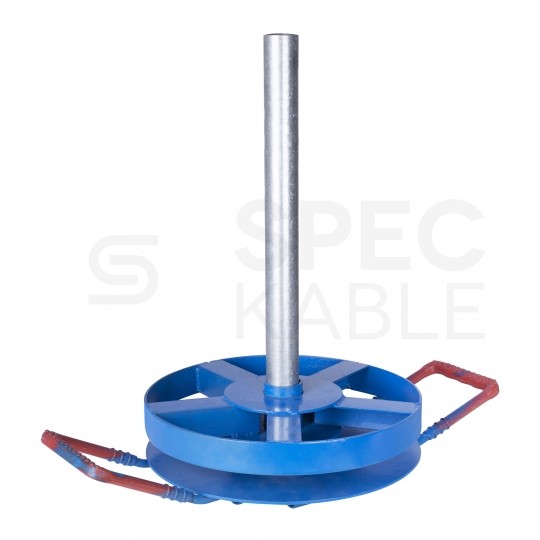 Rozwijak bębnowy stalowy do kabli i przewodów, stojak na bęben 150kg fi: 35cm TELCOLINE