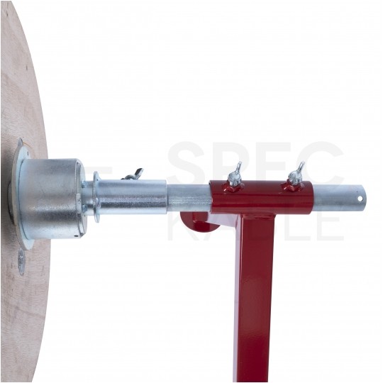 Rozwijak bębnowy stalowy do kabli i przewodów, stojak na bęben 350kg fi: 100cm