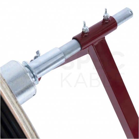 Rozwijak bębnowy stalowy do kabli i przewodów, stojak na bęben 350kg fi: 100cm