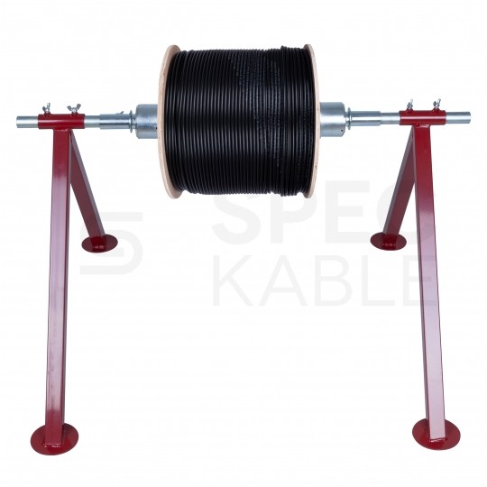 Rozwijak bębnowy stalowy do kabli i przewodów, stojak na bęben 350kg fi: 100cm