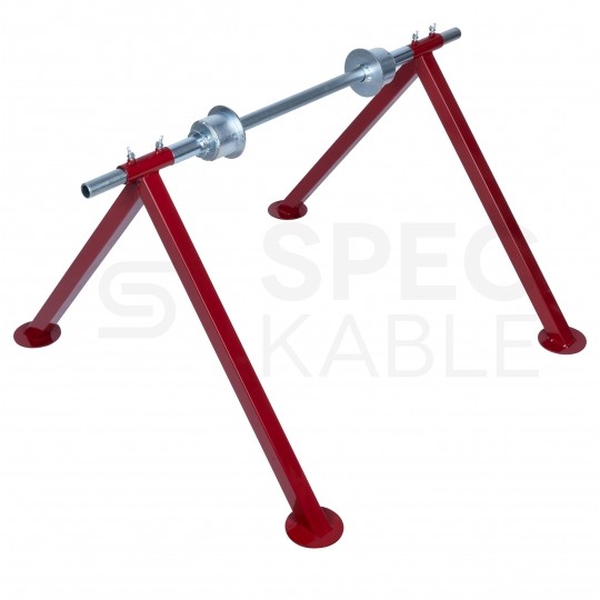 Rozwijak bębnowy stalowy do kabli i przewodów, stojak na bęben 350kg fi: 100cm