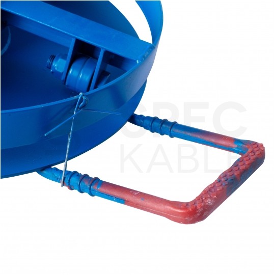 Rozwijak bębnowy stalowy do kabli i przewodów, stojak na bęben 400kg fi: 50cm TELCOLINE